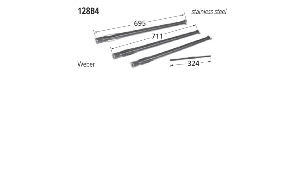 128B4 BBQ Burner - Weber 3 128B4 BBQ Burner - Weber