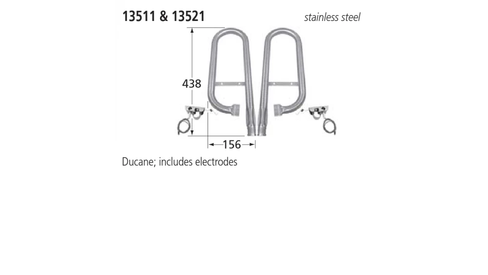 13511 BBQ Left Burner - Ducane 3 13511 BBQ Left Burner - Ducane