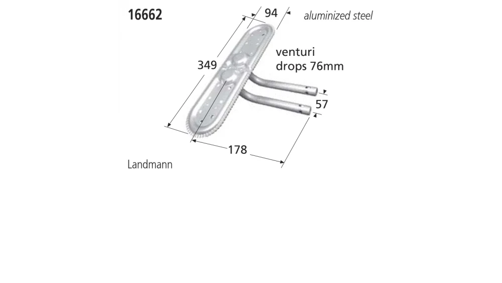 16662 BBQ Burner - Landman 2 16662 BBQ Burner - Landman