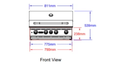 Bull Angus Built In LPG Gas BBQ -Napoleon || Broil King || Cadac Sales Bull Angus Front View 1000x563 1