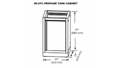 Napoleon Oasis 400 - PRO825 - Island Gas BBQ - Free Rotisserie -Napoleon || Broil King || Cadac Sales IM UTC20PROPANE20TANK20CABINET 1000x563 1