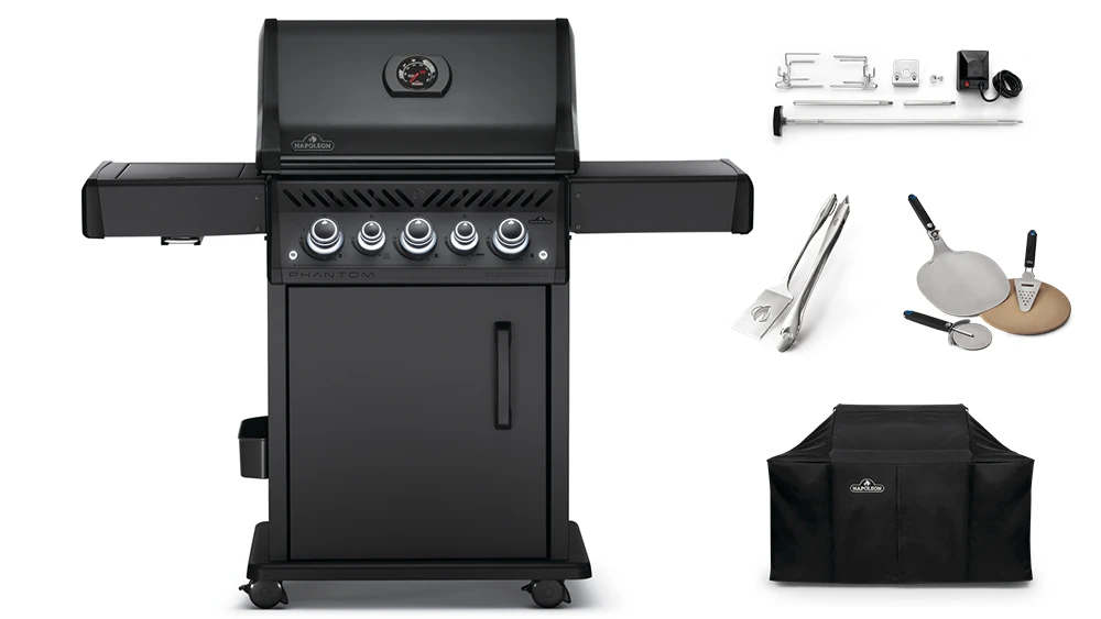 Napoleon Rogue Phantom RSE425RSIBPMK-1 Gas BBQ - Free Cover & Accessories 3 Napoleon Rogue Phantom RSE425RSIBPMK-1 Gas BBQ - Free Cover & Accessories