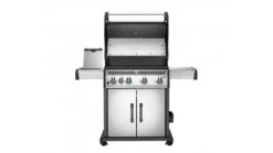 Napoleon Rogue RXT525SIBPSS-1-GB Gas BBQ - Free Cover & Accessories -Napoleon || Broil King || Cadac Sales Rogue R525SIB Prod Str SS LidOpn ShlfUp DrsClsd SBOpn 1000x563 1
