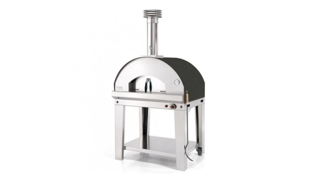 Fontana - Mangiafuoco Gas Pizza Oven With Trolley - Anthracite 3 Fontana - Mangiafuoco Gas Pizza Oven With Trolley - Anthracite