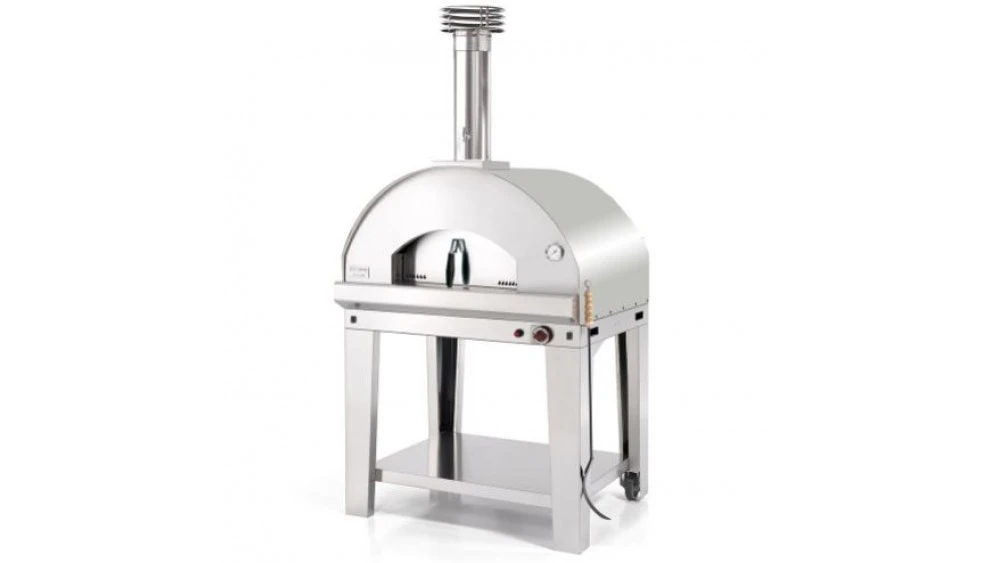 Fontana - Mangiafuoco Gas Pizza Oven With Trolley - Stainless Steel 3 Fontana - Mangiafuoco Gas Pizza Oven With Trolley - Stainless Steel