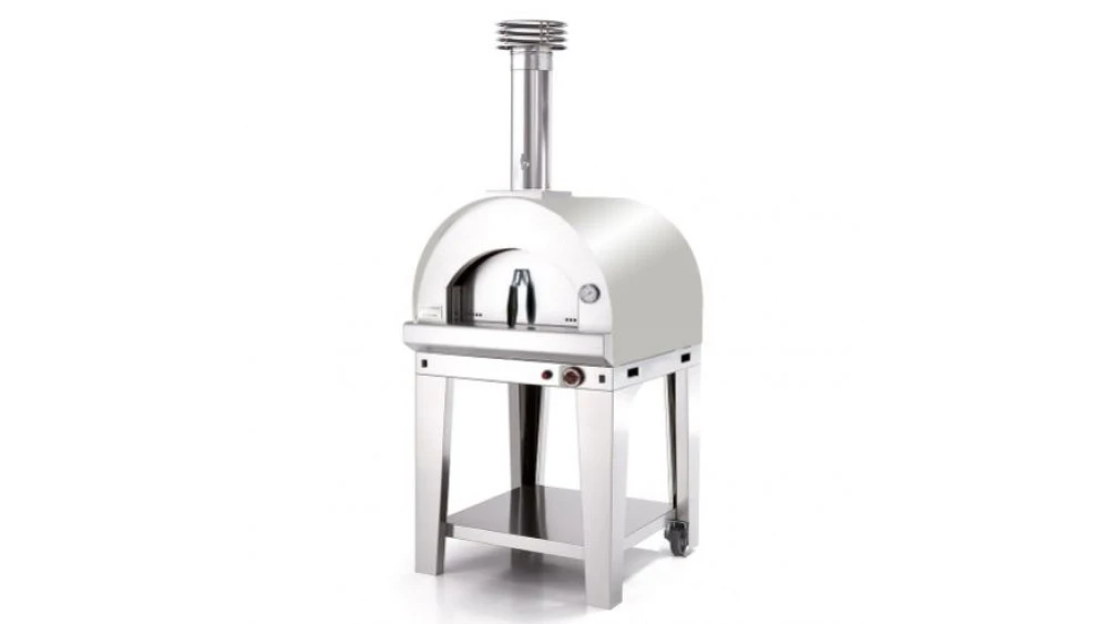 Fontana - Margherita Gas Pizza Oven With Trolley - Stainless Steel 3 Fontana - Margherita Gas Pizza Oven With Trolley - Stainless Steel
