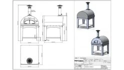 Fontana - Marinara Wood Pizza Oven With Trolley - Anthracite -Napoleon || Broil King || Cadac Sales marinara20trolley20wood20anthracite202 1000x563 1