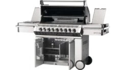 Napoleon Prestige PRO665RSIBPSS-3-GB Gas BBQ - Free Rotisserie And Cover -Napoleon || Broil King || Cadac Sales pro 665 angled open 1000x563 2
