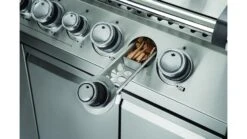 Napoleon Prestige BIPRO825RBIPSS-3-GB-3 Built In Gas BBQ - Free Rotisserie And Cover -Napoleon || Broil King || Cadac Sales pro665 pro825 details wood chip smoker napoleon grills wide shot 1000x563 1